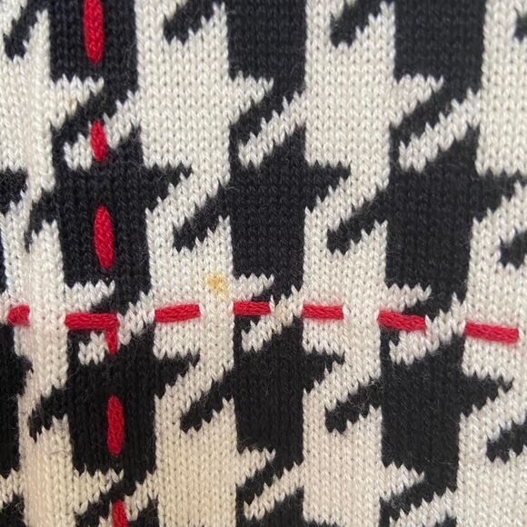 Marisa Christina black and white houndstooth jacket size L - Picture 7 of 7